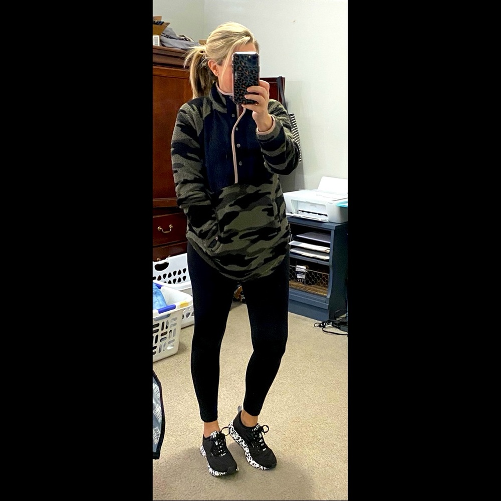 Camo Sherpa Pullover
